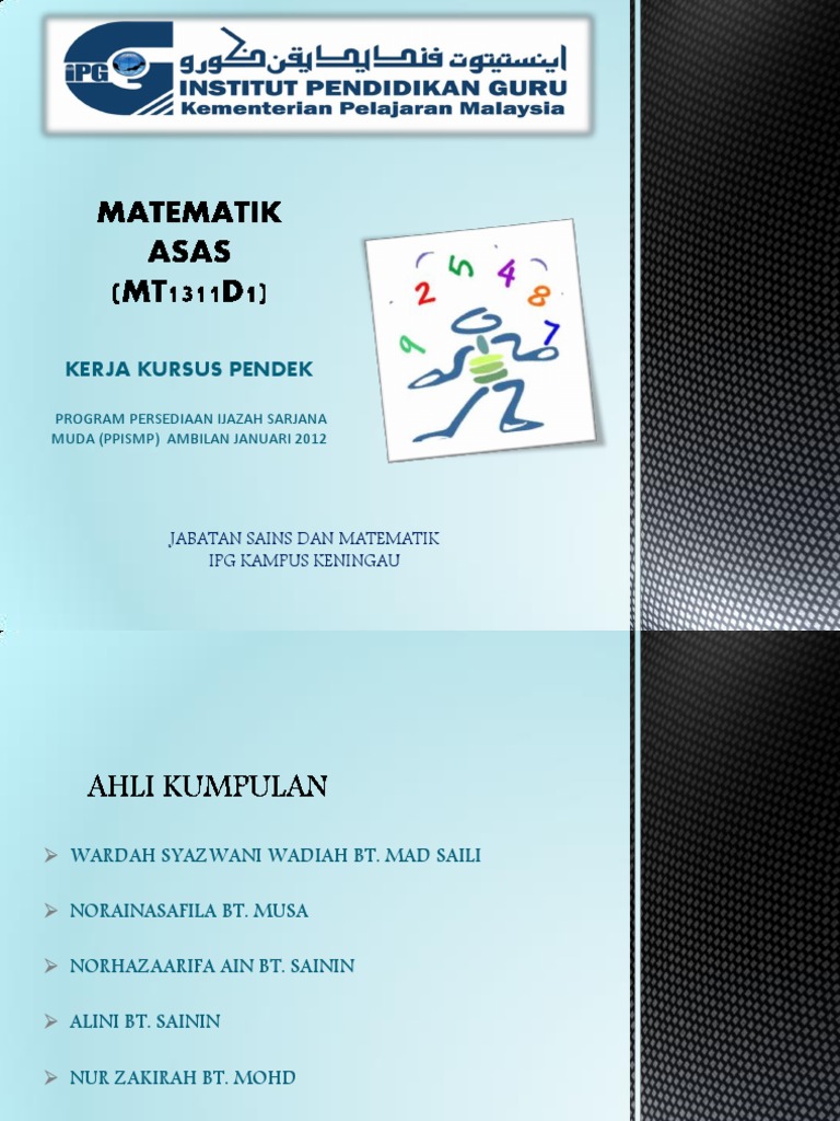 Ppismp Sem 1 Math | PDF