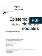 Epistemologia de Las Ciencias Sociales. Guillermo Briones