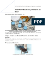 Por qué son tan altos los precios de nuevas medicinas