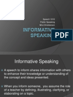 1 12 Informative Speaking