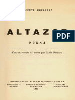 Altazor - Obra