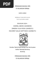 Download Pemakaian Bahasa SMS by kabidin SN23701249 doc pdf