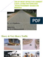 1A1 Determination of An Effective Laying Pattern and Best Block Shape For Concrete Block Pavement