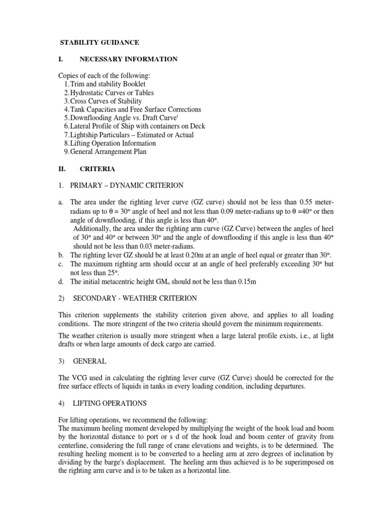 ABS Stability Guidance PDF Ships Mechanical Engineering