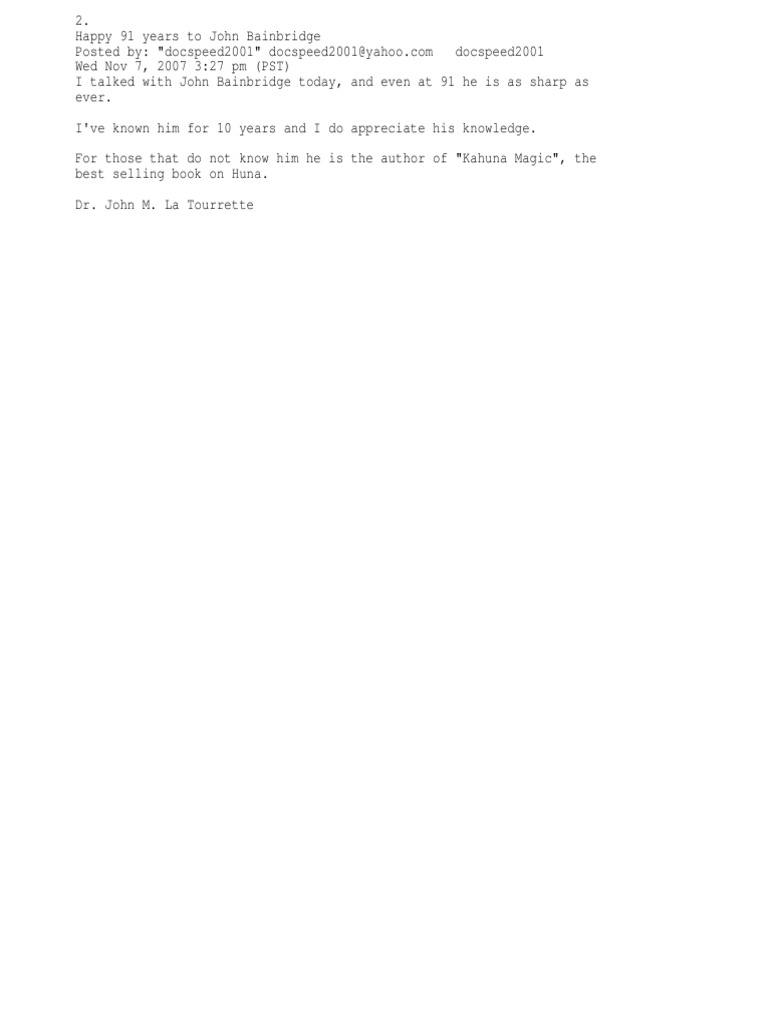 Huna Book | PDF | Religion & Spirituality