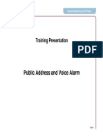Public Address and Voice Alarm: Training Presentation