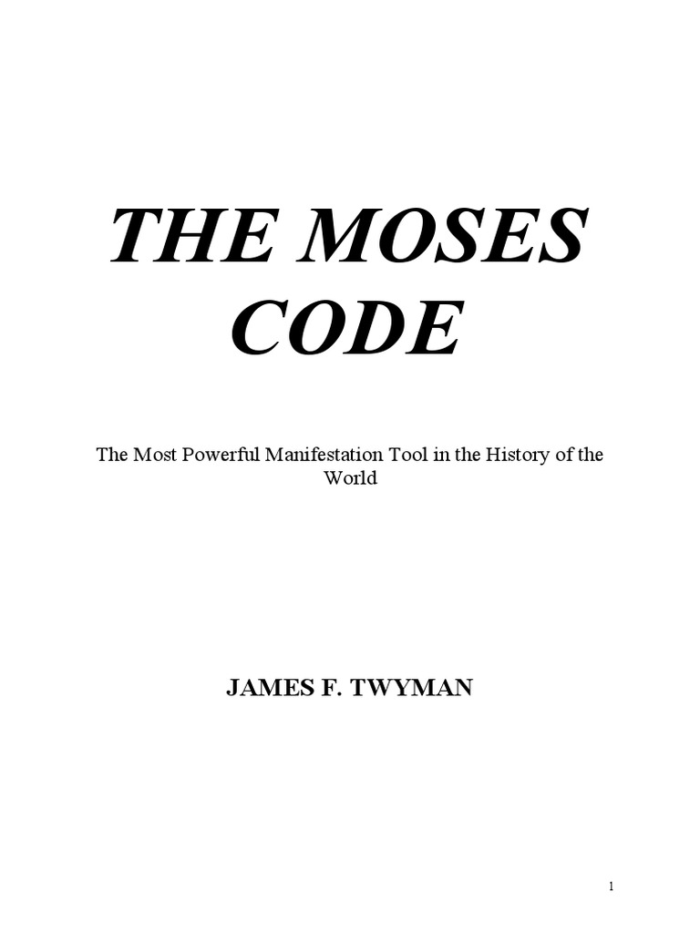 The Moses Code | PDF | Miriam | Moses