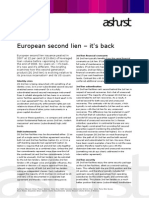 European Second Lien Issuance