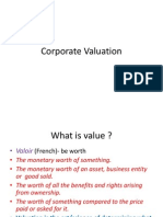 Corporate Valuation