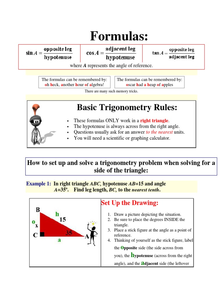 Right Triangle Trigonometry Guide | PDF | Trigonometric Functions | Sine