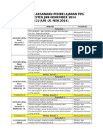 Jadual Pelaksanaan Ppg Jun - Nov 2014