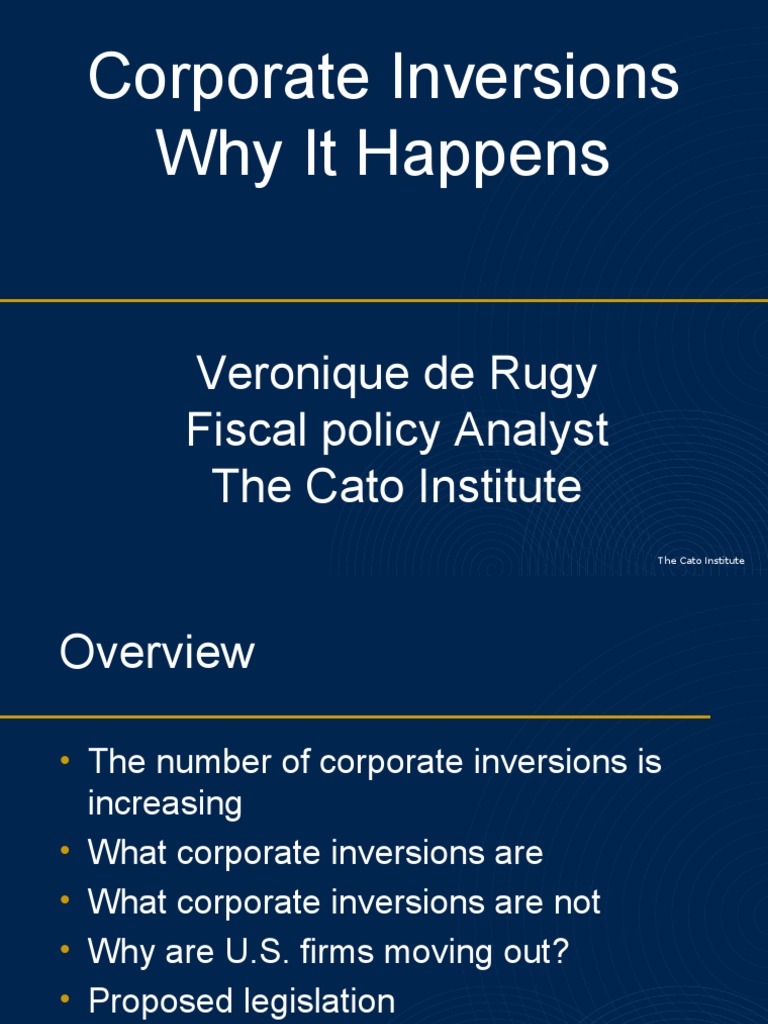 Understanding Corporate Inversions | PDF | Corporate Tax | Taxes