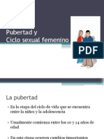 Pubertad y Ciclo Sexual Femenino