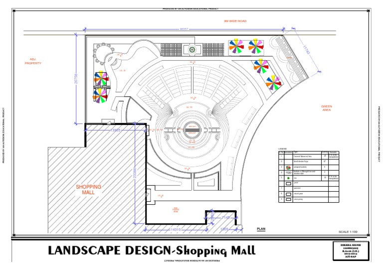 Landscape Design Plan for Shopping Mall | PDF | Home & Garden
