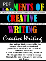 Elements of Creative Writing Elements of Creative Writing