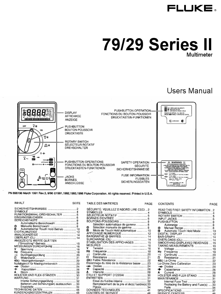 Fluke Meter 79 III PDF