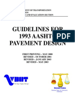 GUIDELINES FOR 1993 AASHTO PAVEMENT DESIGN