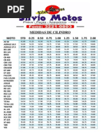 Motorcycle Chain Size Specifications | PDF