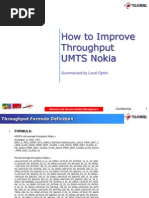 Improve Throughput Nokia