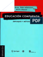 Mark Bray 2010 Educacion Comparada Enfoques y Métodos
