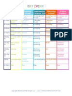 Daily Schedule Prek-1