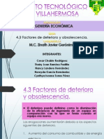 4.3 Factores de Deterioro y Obsolescencia.