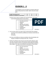 Science Form 1 Chapter Revision 1-5