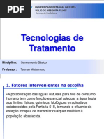 Tecnologias de Tratamento
