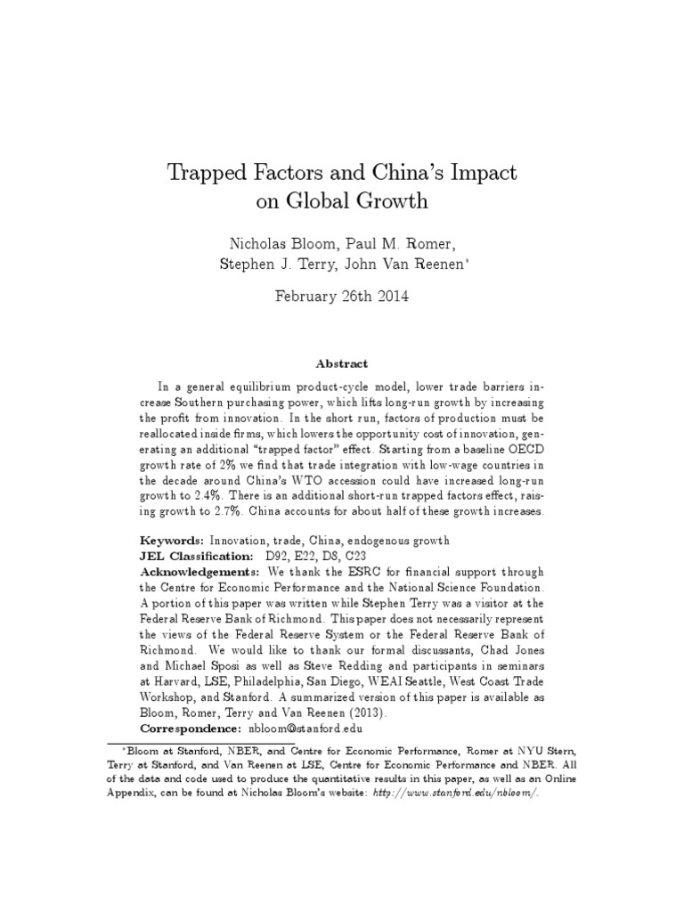 China's Trade Impact on Global Growth | PDF