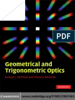 Geometric and Trigonometric Optics - E. Dereniak, T. Dereniak (Cambridge, 2008) WW