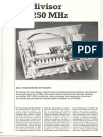 Prescaler para Frequencimetro Digital de 1250Mhz (Junho de 1988)