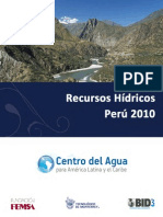 Recursos Hidricos Peru 2010