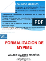 Formalizacion de Empresas - Walter Galloso