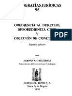 Obediencia Al Derecho, Desobediencia Civil y Objecion de Conciencia