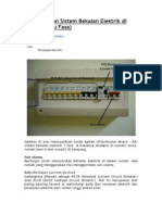 Papan Agihan Sistem Bekalan Elektrik Di Rumah