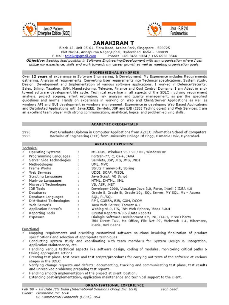 Janaki Ram Tejavath | PDF | Enterprise Java Beans | Java Server Pages