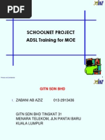 ADSL Training Schoolnet