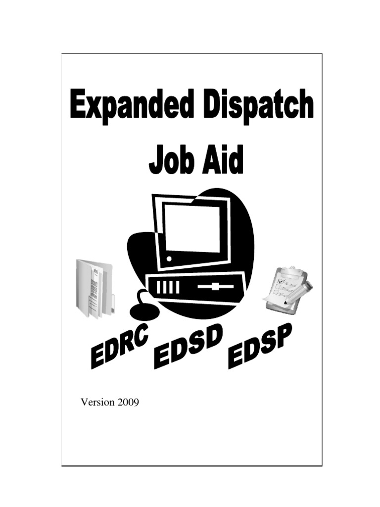 Dispatch Job Aid | PDF | Dispatcher | Incident Management