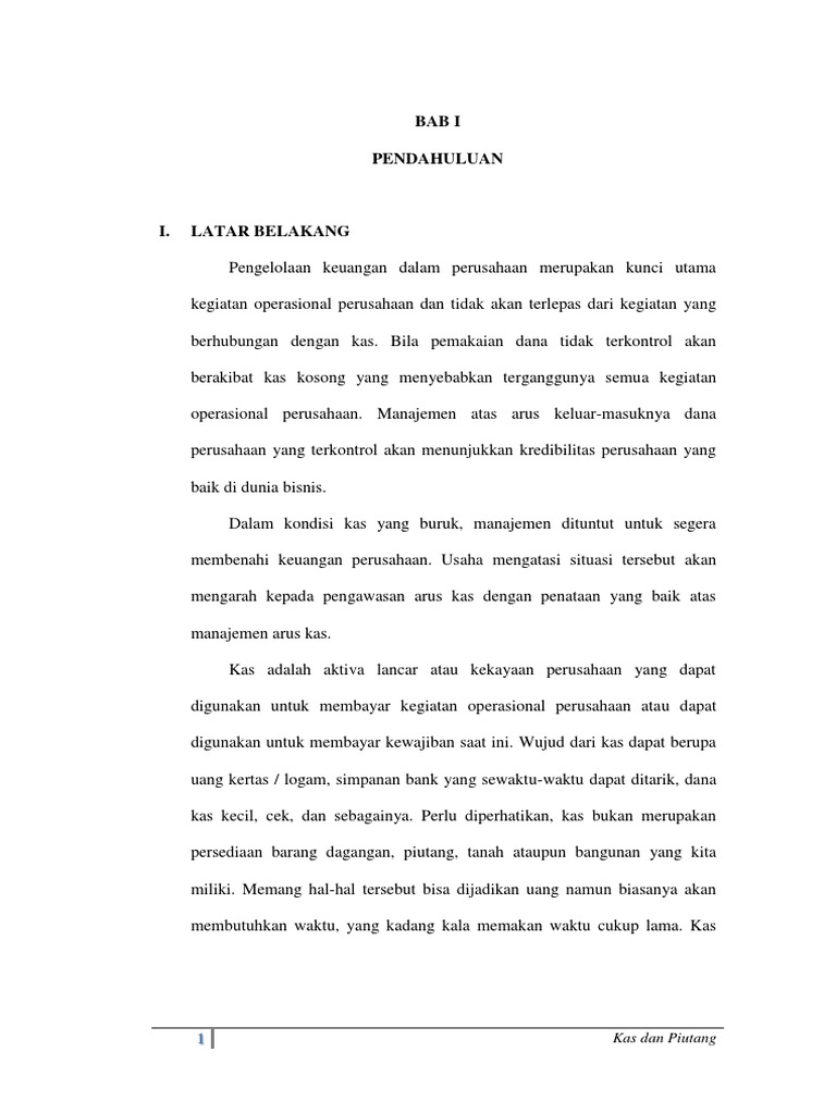 Makalah Kas Dan Piutang