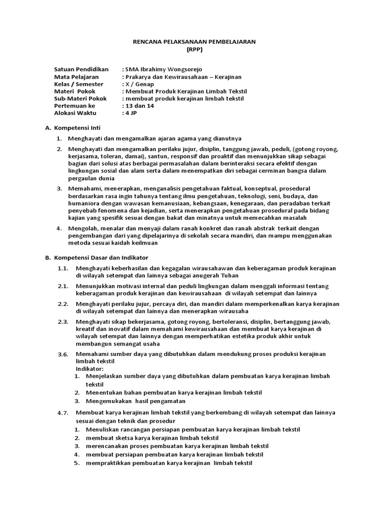 Soal Prakarya Kelas 10 Bab Kerajinan Dan Wirausaha Limbah Tekstil Guru Galeri