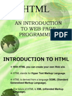 Introduction To HTML (Updated)