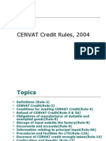 CENVAT Credit Rules, 2004