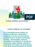 Teoria General de Sistemas