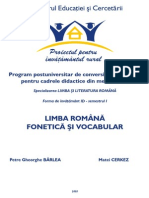 PETRE GH BARLEA Fonetica Si Vocabular PDF Libre