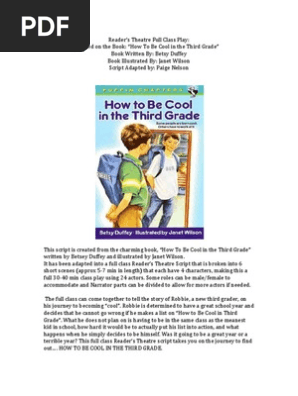 Readers Theatre Class Script How To Be Cool In Third Grade