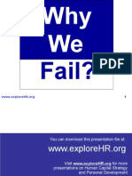 Why We Fail