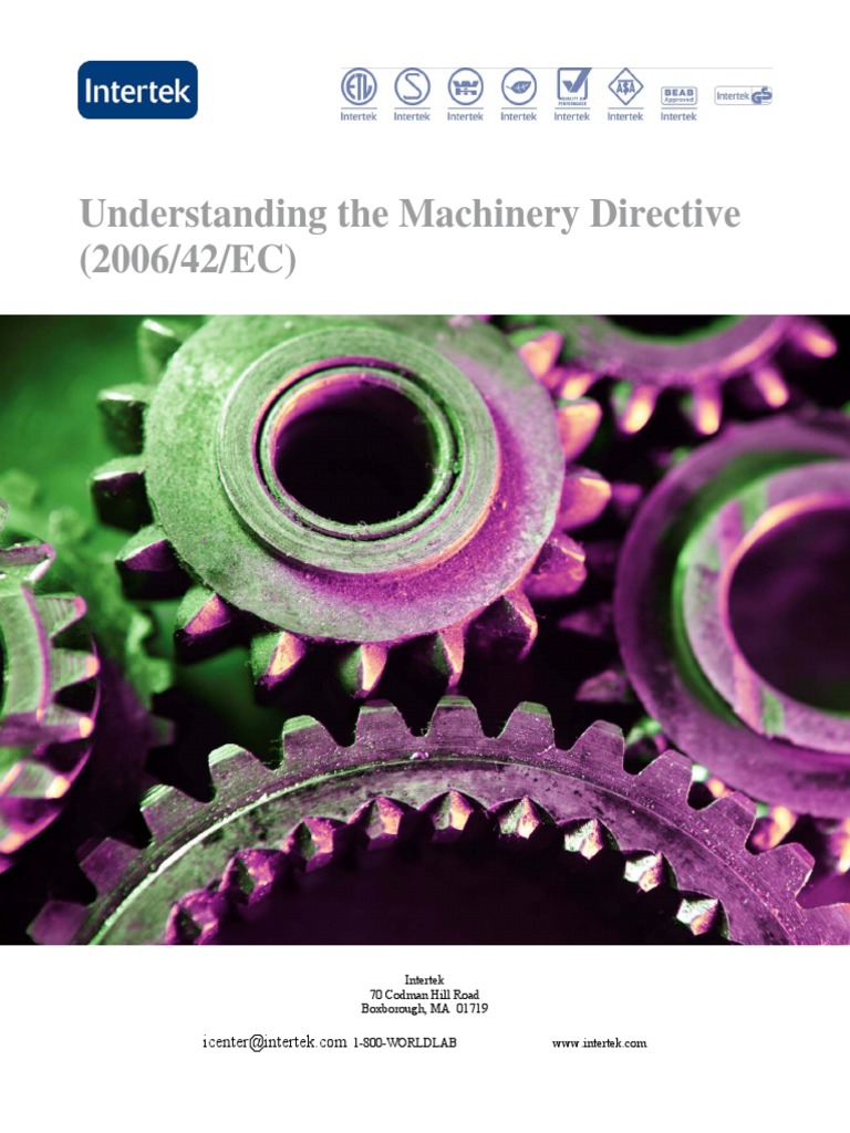 Guidance Machinery Directive PDF Science Engineering