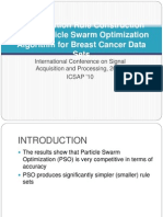Classification Rule Construction Using Particle Swarm Optimization Algorithm For Breast Cancer Data Sets