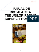 Instructiuni de Instalare Tuburi Pafsin Superlit Romania [2010]