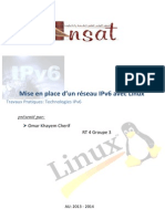 Compte Rendu Mise en Place D'un Réseau IPv6 Avec Linux Omar Cherif RT 4